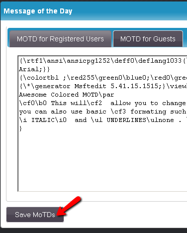 save motd