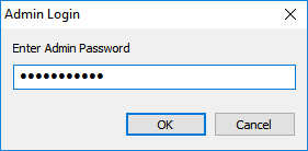 Enter admin pass