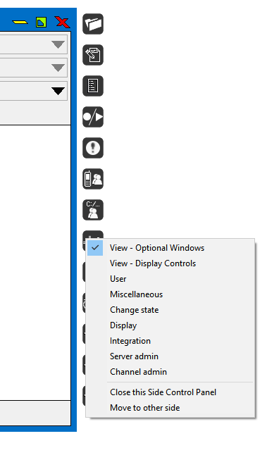 SCP Window Options