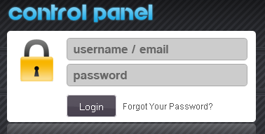 control panel login